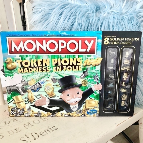 Monopoly, Token Madness, 2015, Board Game, Nice Condition, ENG & FRENCH COMPLETE - Picture 1 of 16